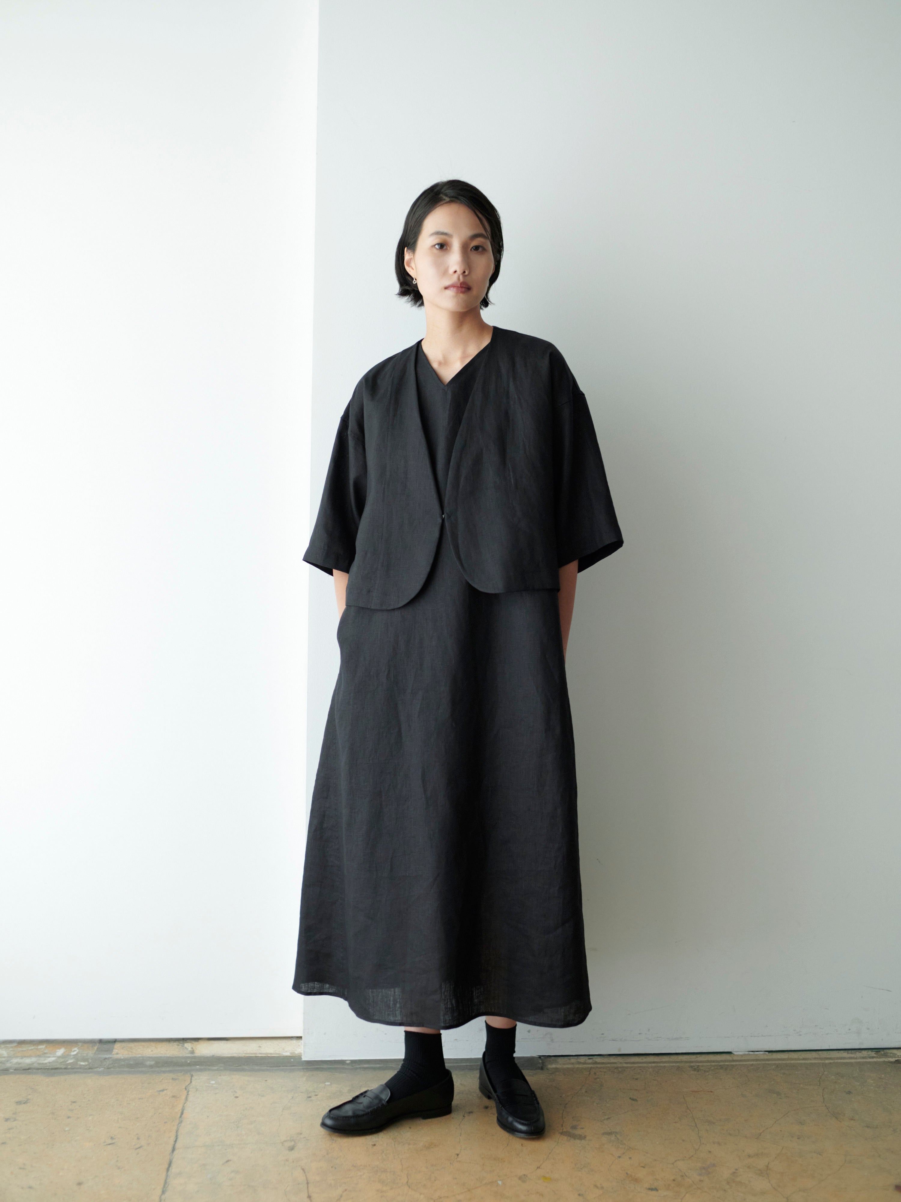 lelill レリル リネンタックボレロ