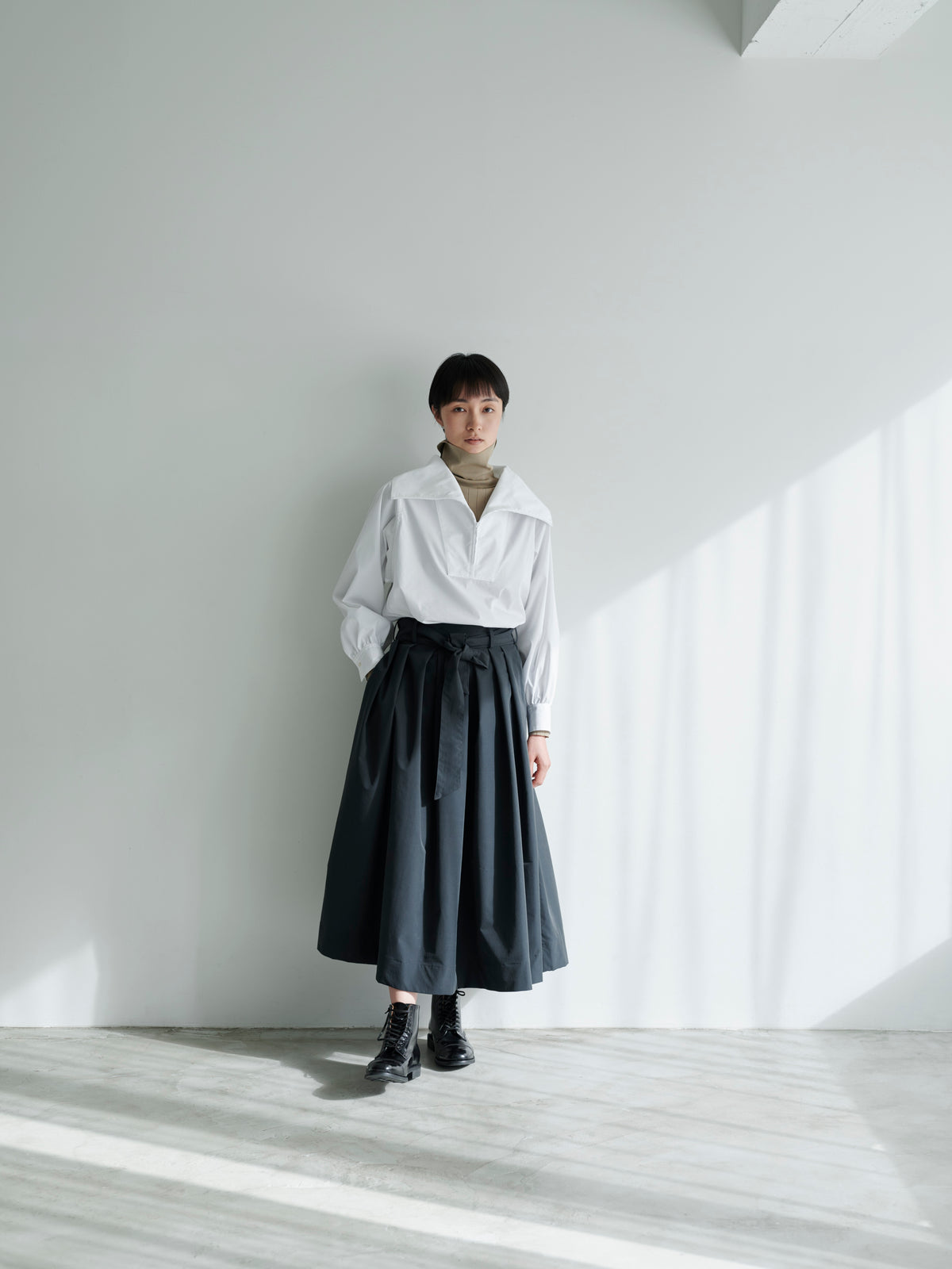 lelill レリル タックフレアースカート
