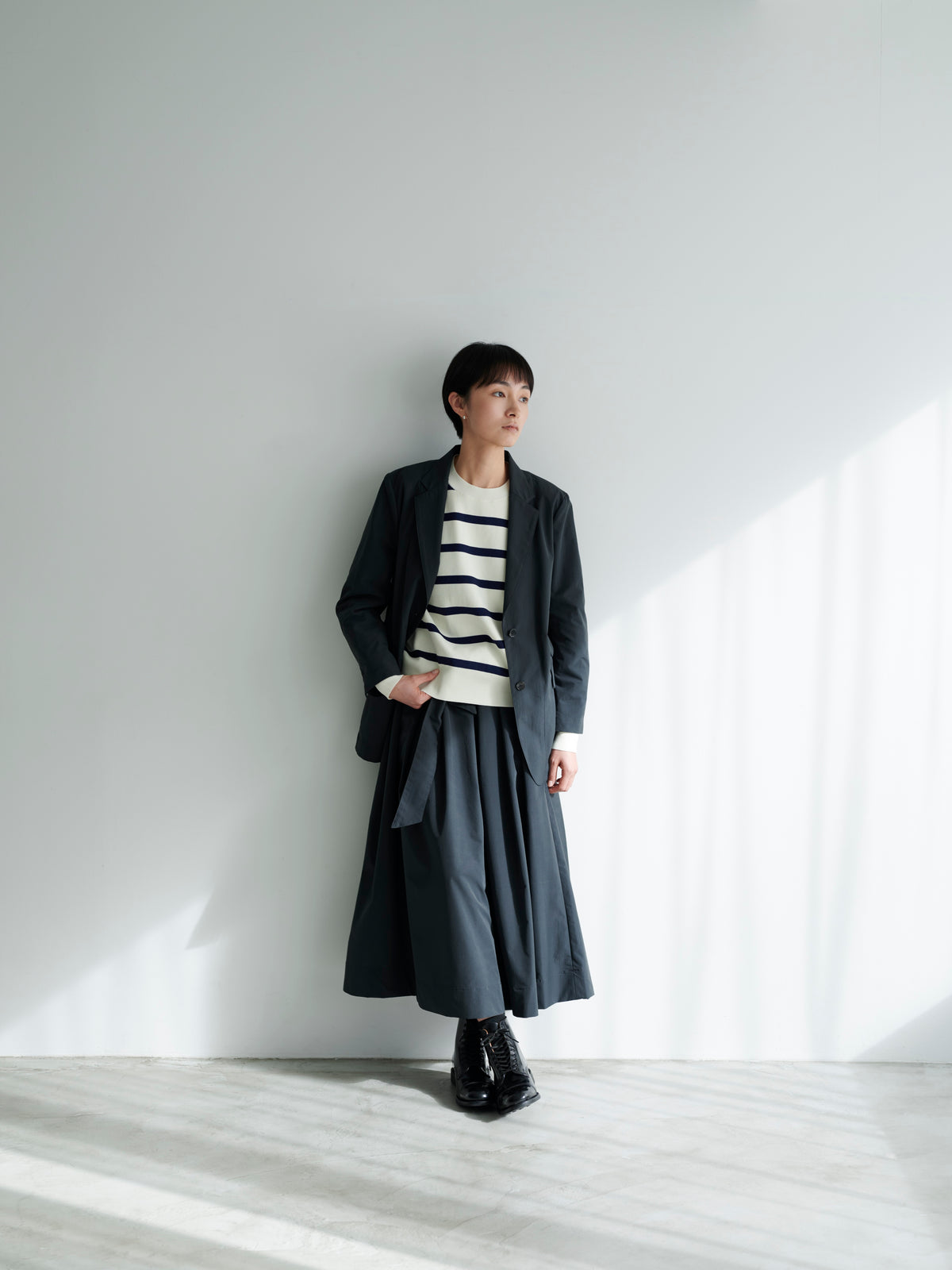 lelill レリル タックフレアースカート