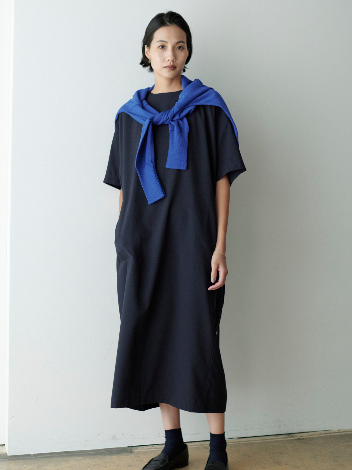 【予約|5月発送】lelill レリル ハイテク コクーンワンピース