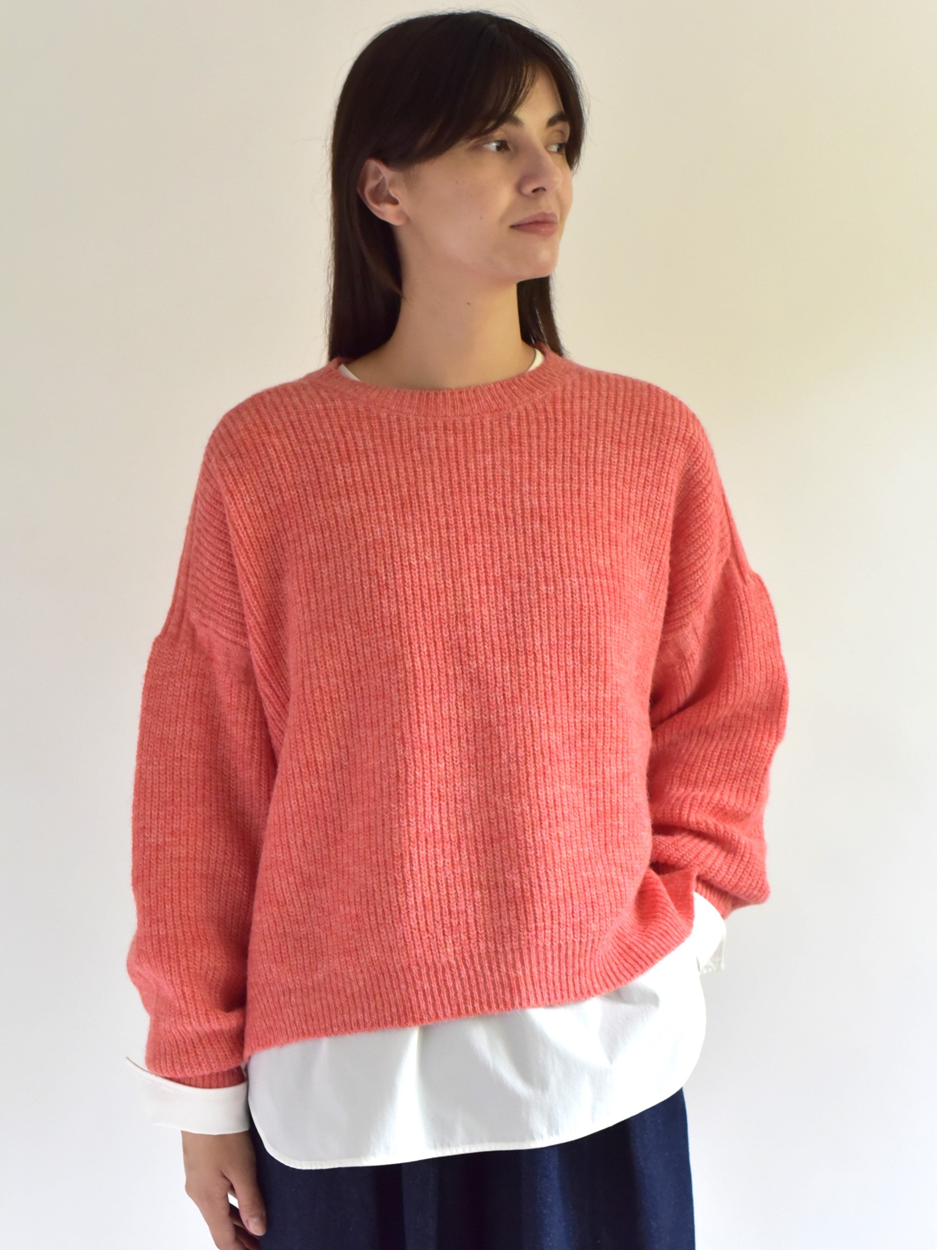 lelill レリル メランジミックスワイドガンジー