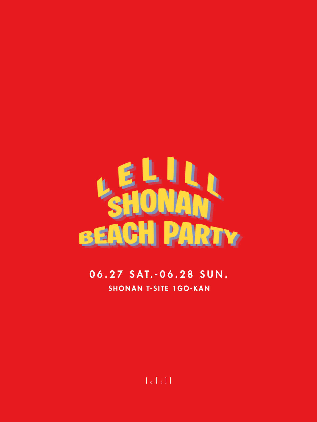 POP-UP SHOP｜lelill SHONAN beach party