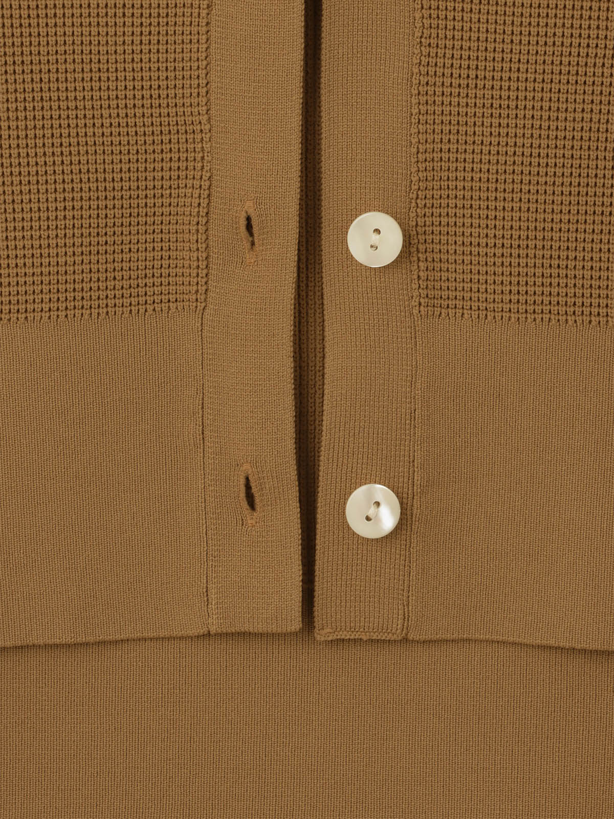 lelill レリル　ハイテクAラインワッフルカーデ