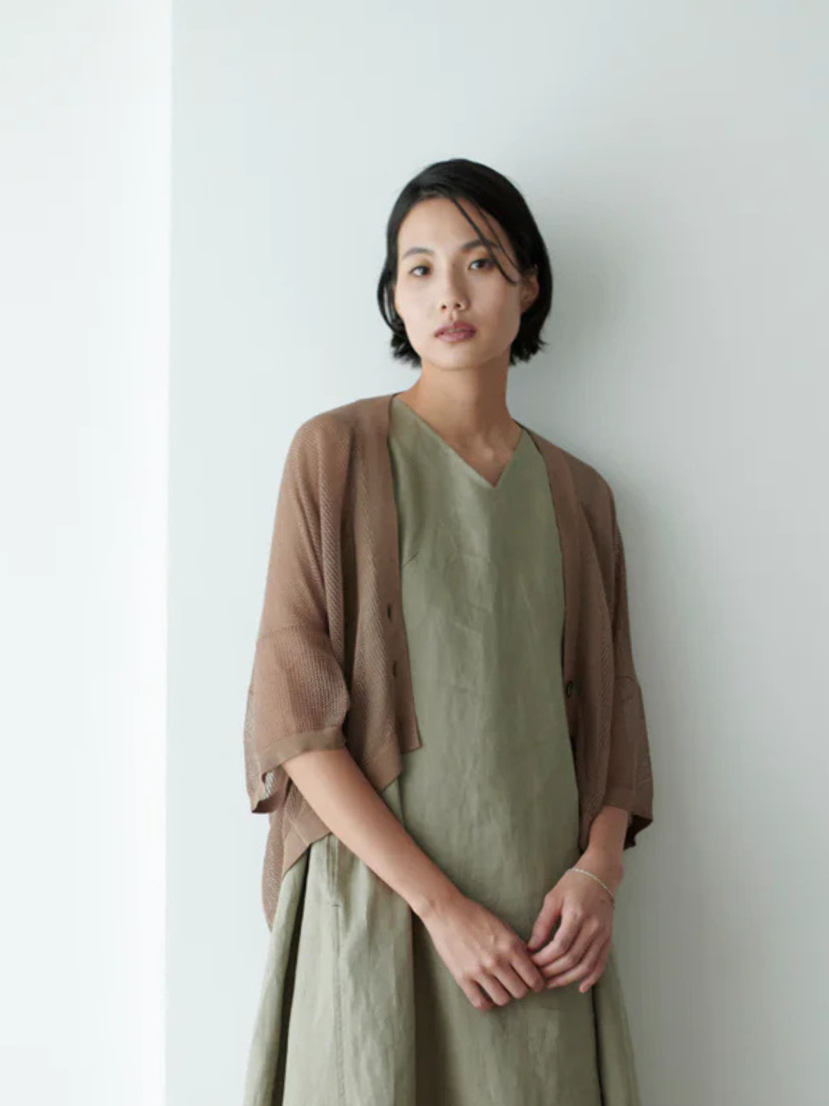 lelill◇リネンガウンコート/36/CRM/591-0120153