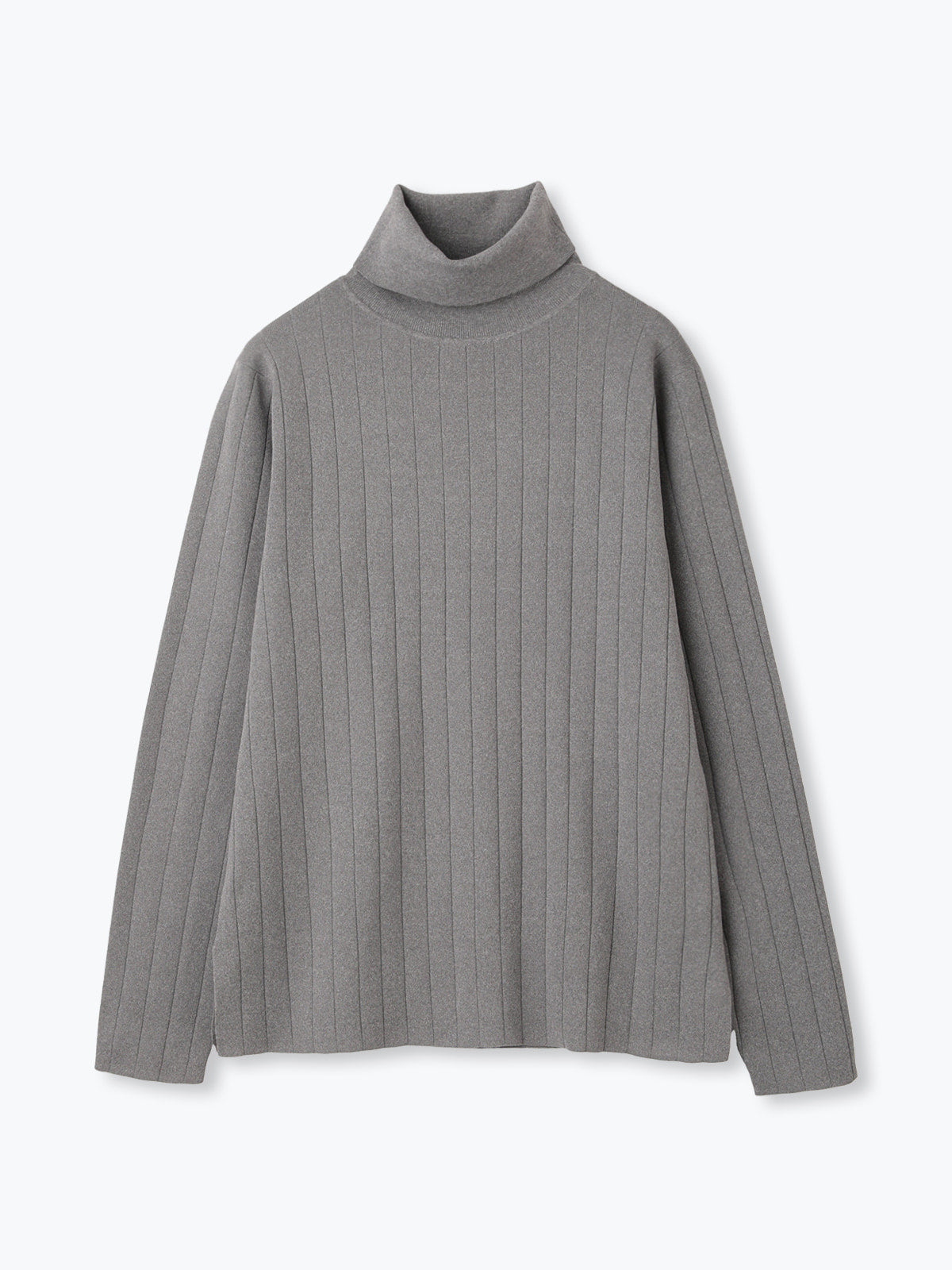 lelill レリル　ハイテクワイドリブタートルニット