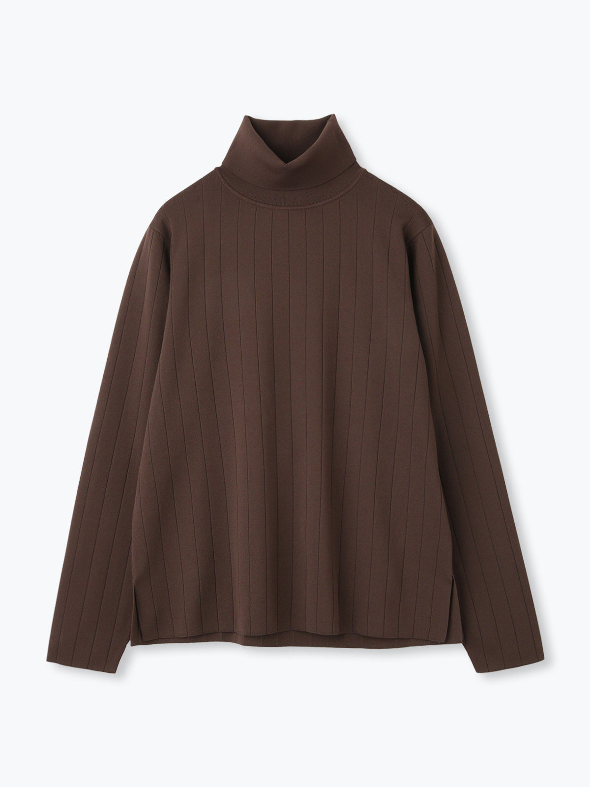 lelill レリル　ハイテクワイドリブタートルニット