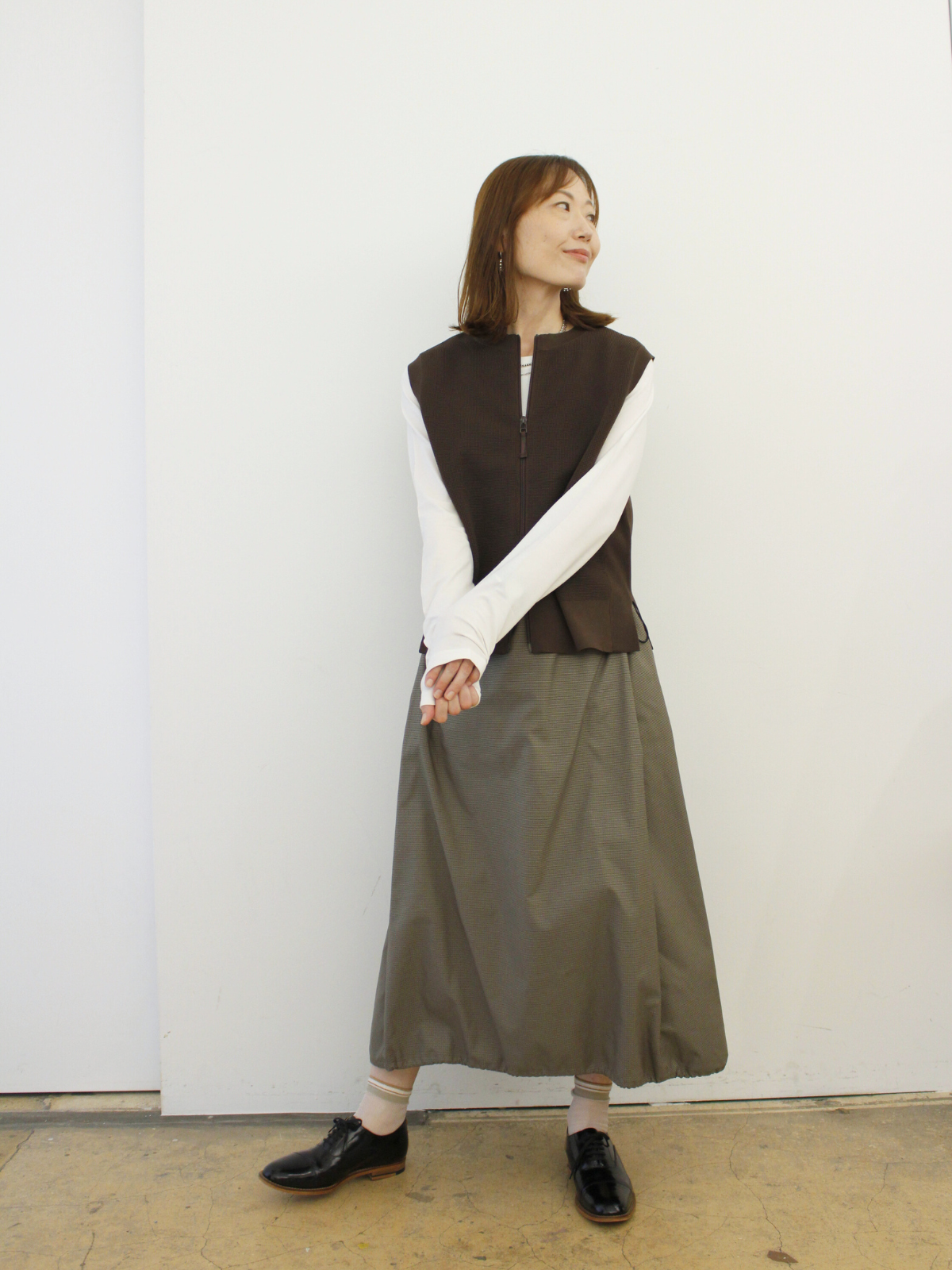 lelill レリル　【日本製】TOO LONG SLEEVE T-SHIRT