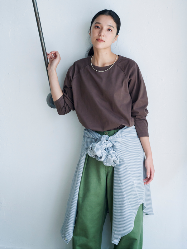 lelillレリル　THE BASIC CHINO ベージュ/ブラック main image 0