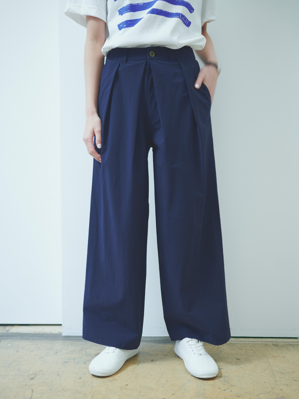 カーキラスト1点】lelill レリル ハイテクタックワイドパンツ