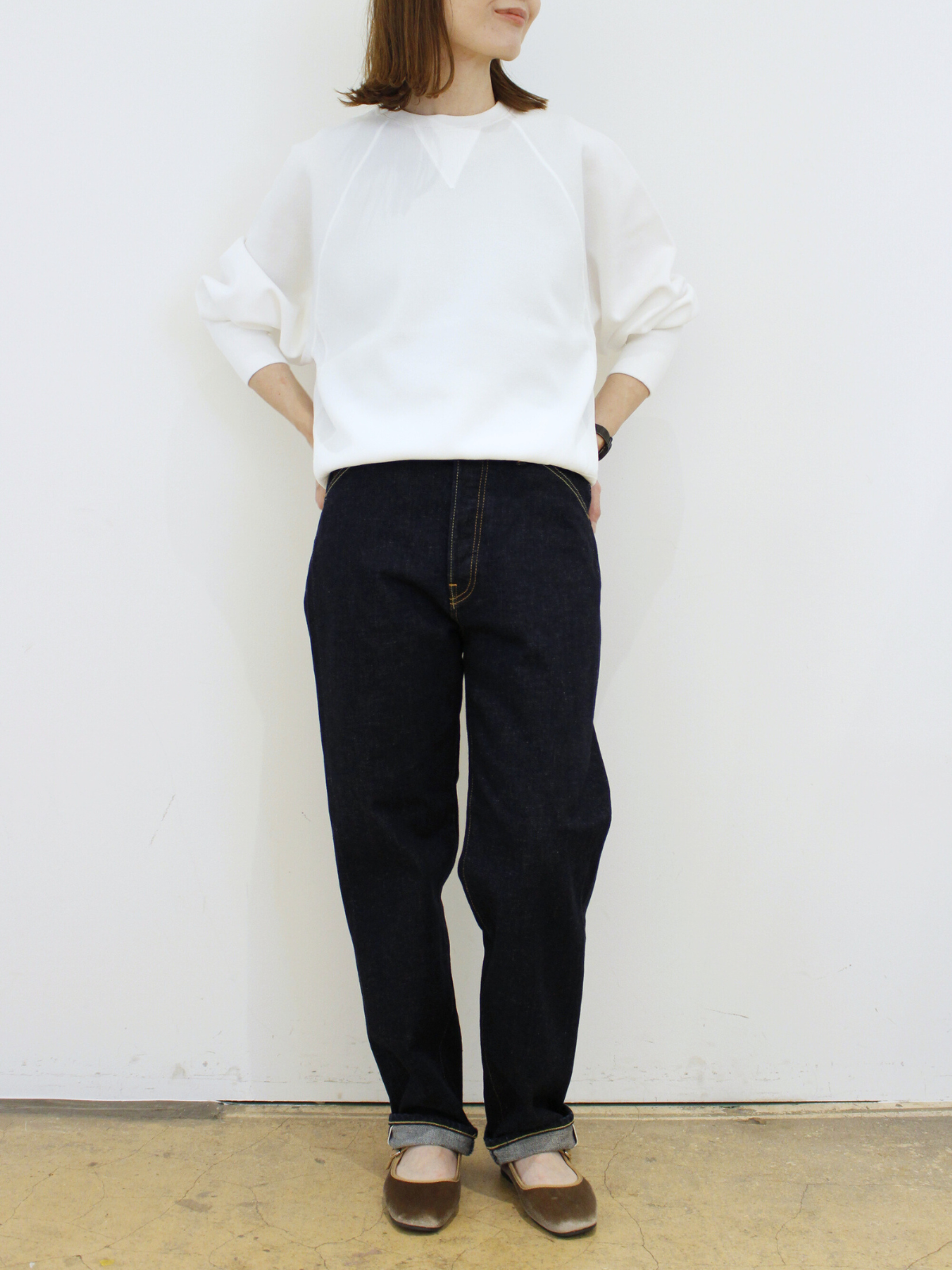 lelill レリル　【日本製】THE DENIM STRAIGHT 　