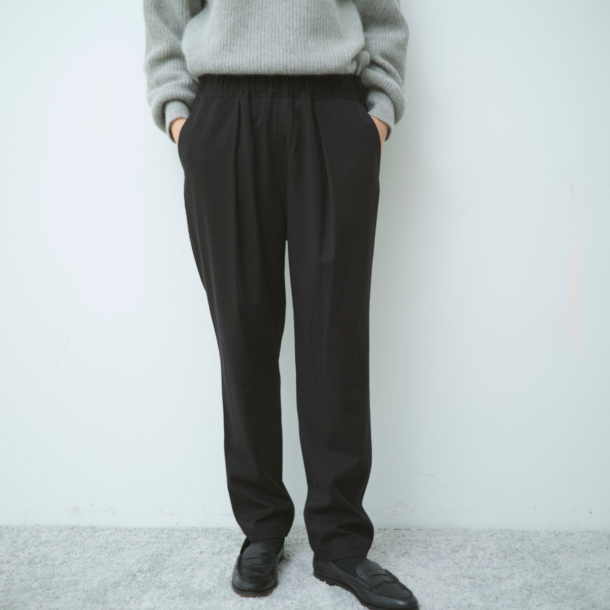 lelill レリル イージータックテーパードパンツ