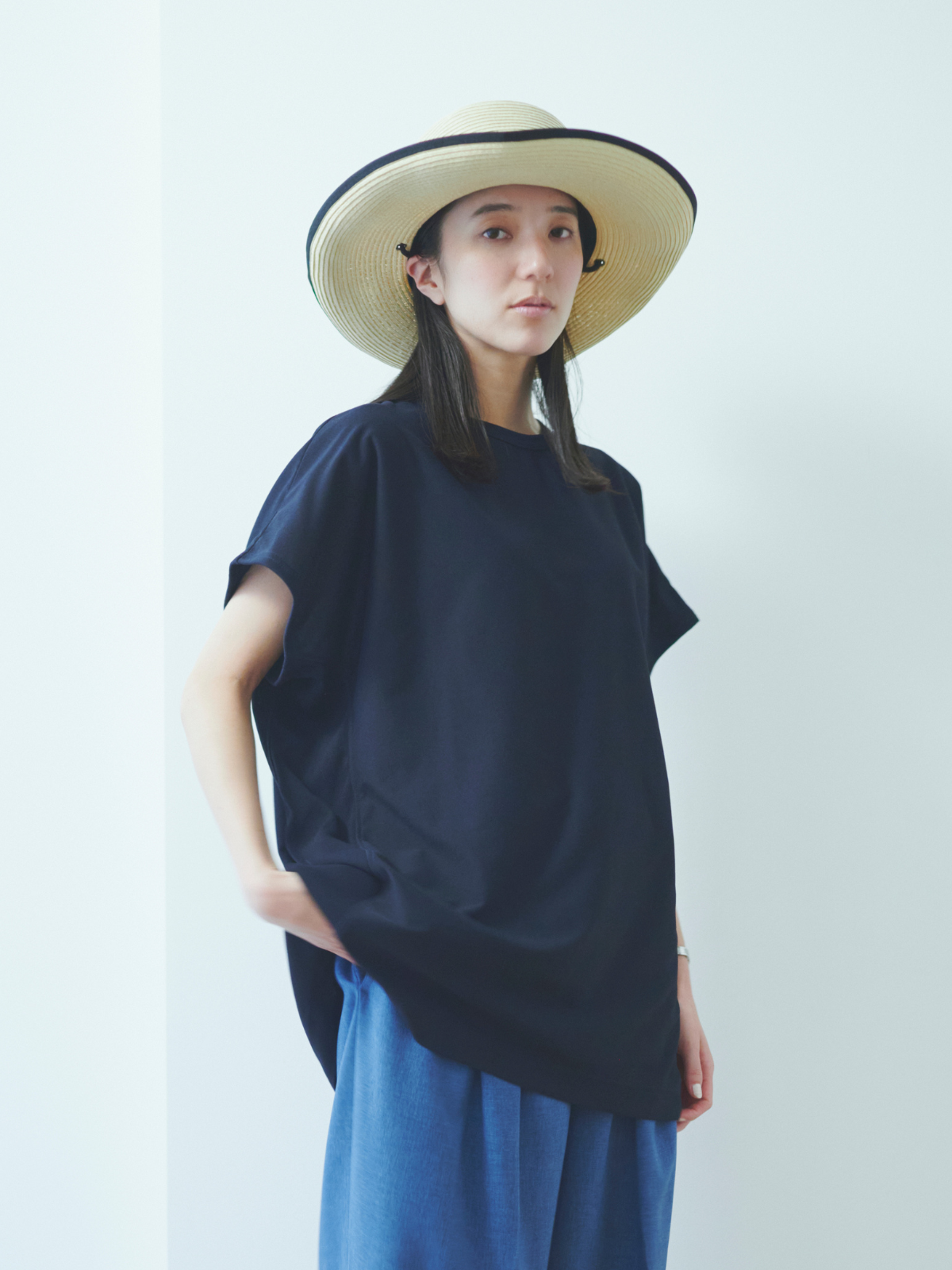 lelill レリル【日本製】THE ハイテク BASICフレンチミドルT