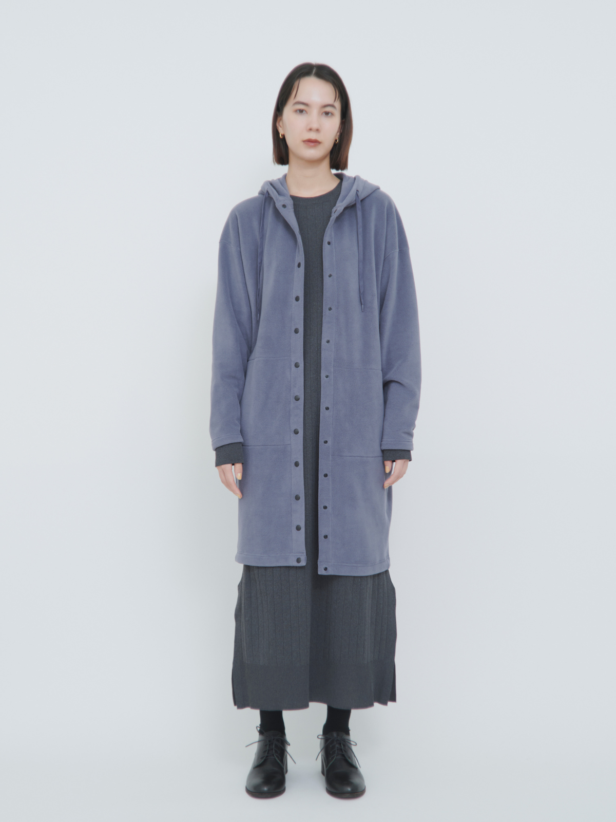 lelill レリル　COZY FLEECE HOODIE COAT