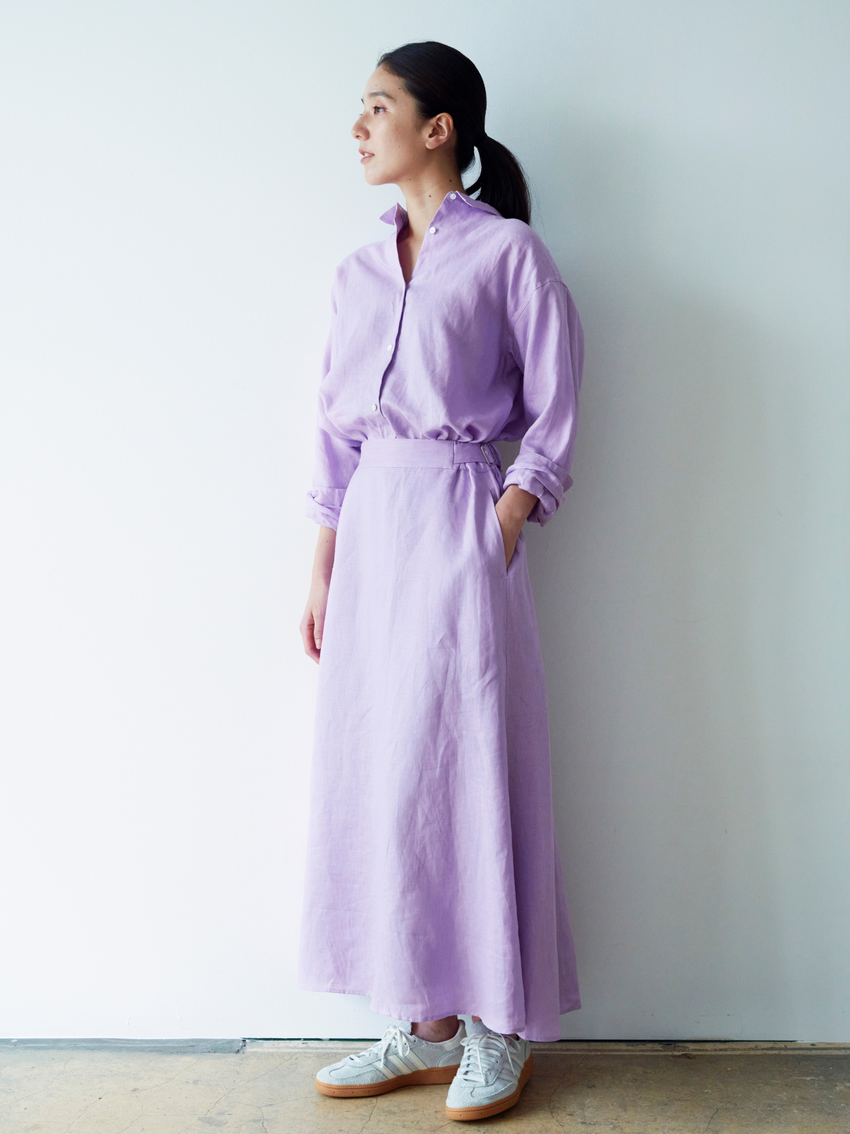 lelill レリル　THE BASIC LINEN SHIRT