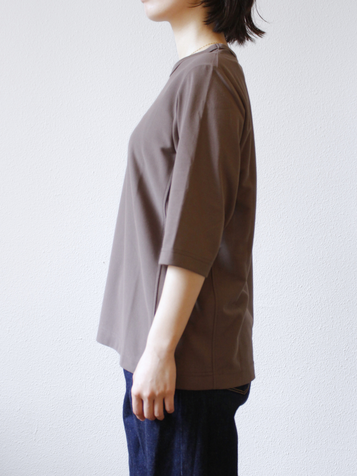 "NEW ARRIVAL" lelill レリル　THEハイテクBASIC T (6部袖)