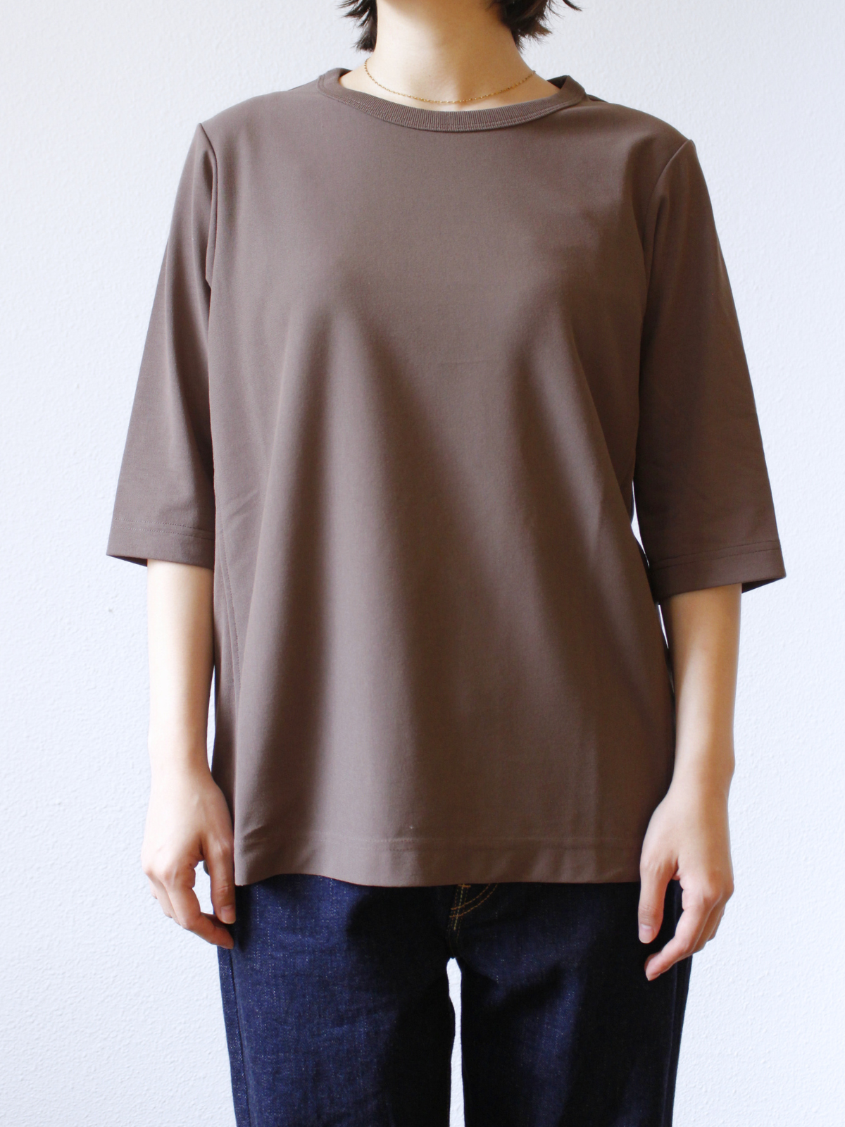 "NEW ARRIVAL" lelill レリル　THEハイテクBASIC T (6部袖)