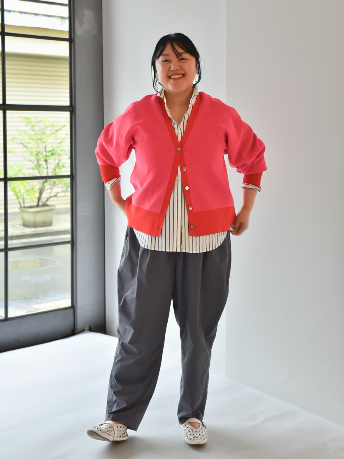 lelill レリル　Limited Color｜ハイテクAラインワッフルカーデ