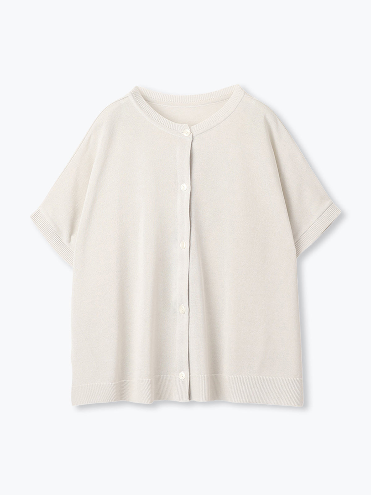 ワイドボーダーショートカーデ