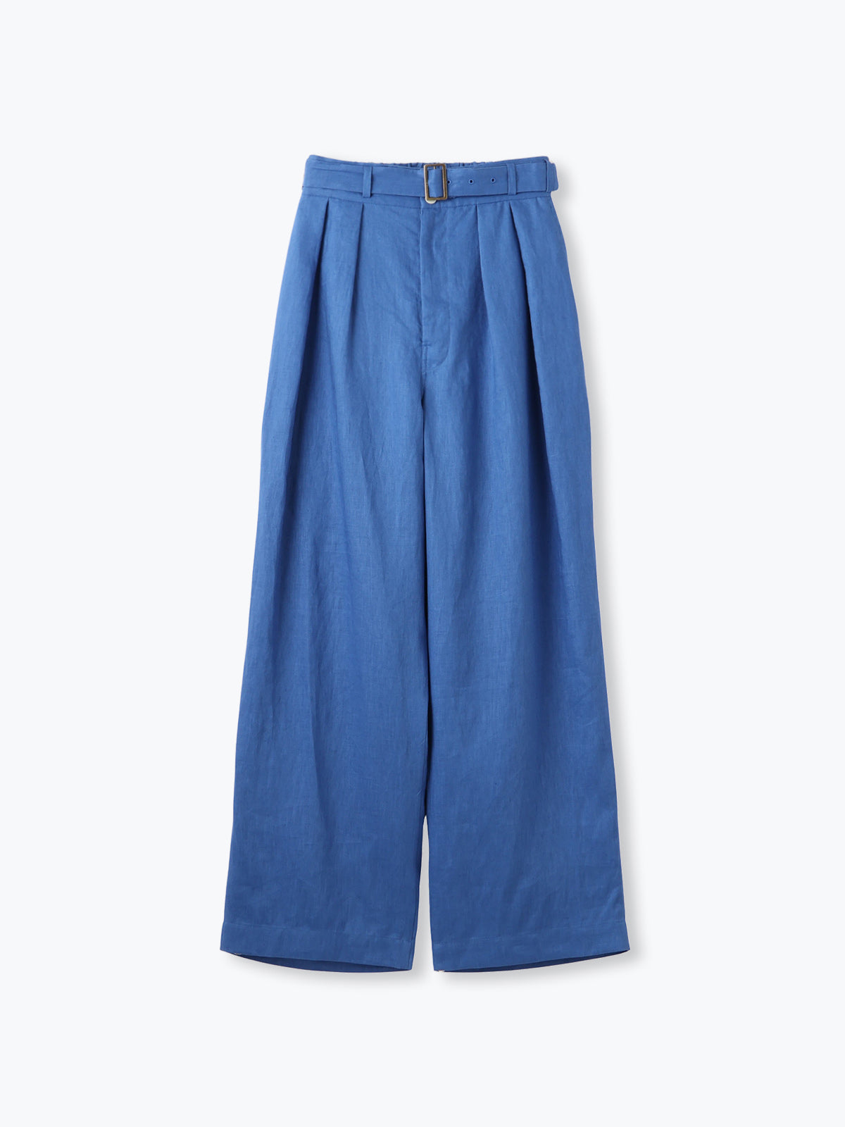 lelill レリル　リネンベルテッドワイドパンツ
