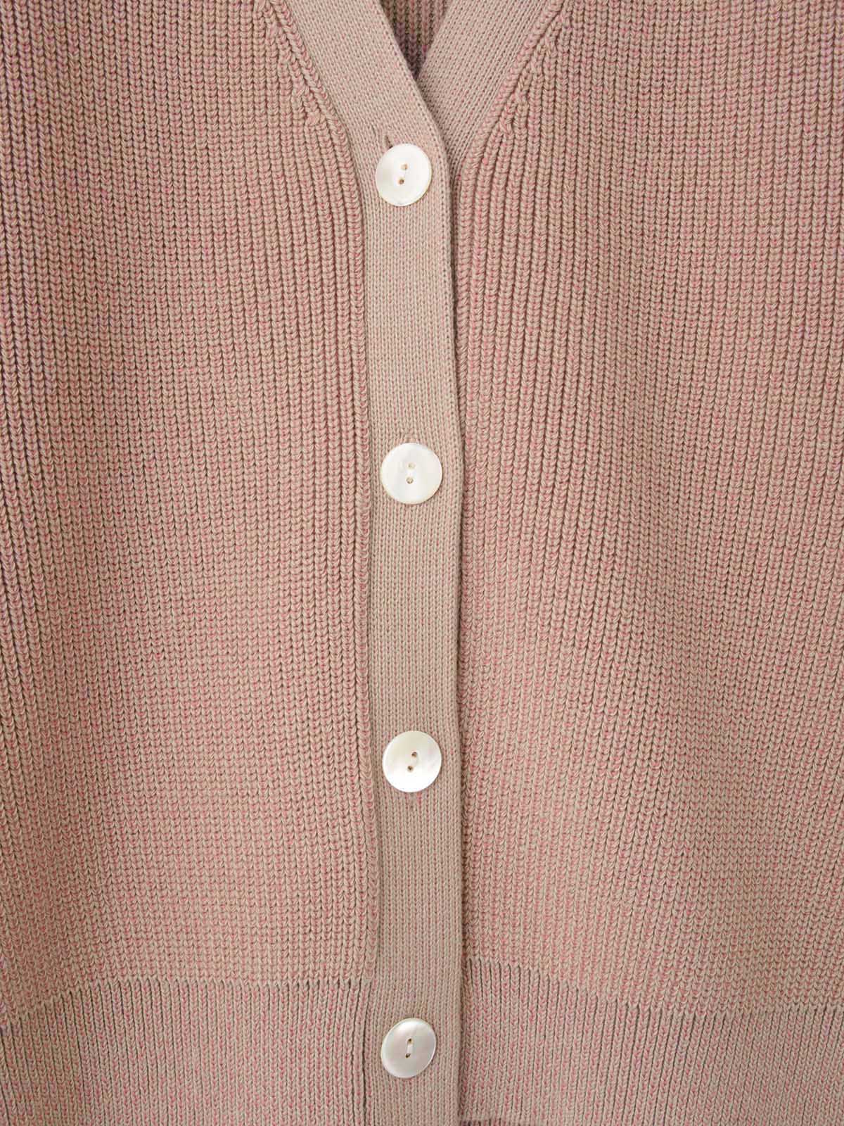 lelill レリル　ドライプレーティング畦カーディガン