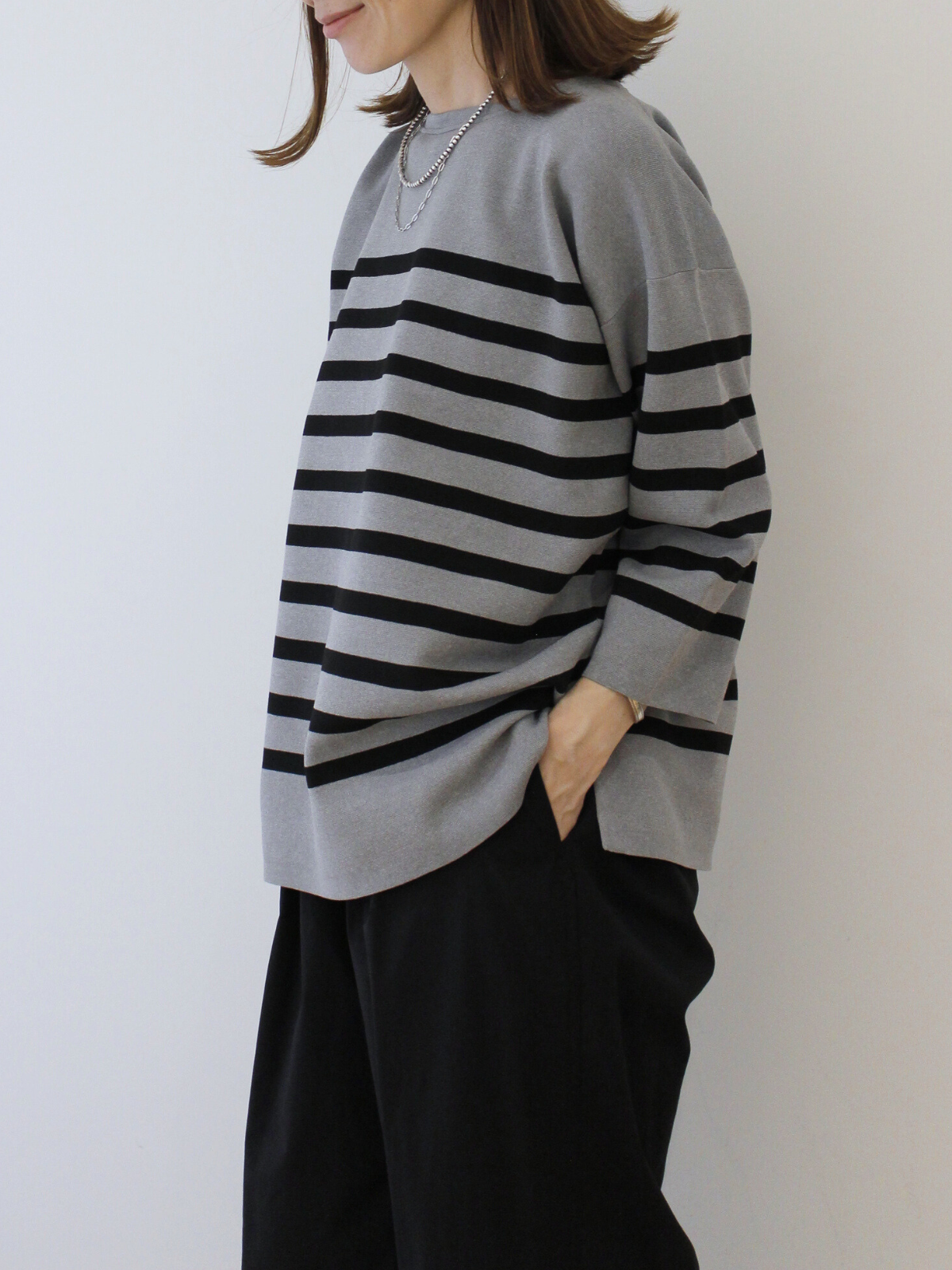 lelill レリル  limited KNIT  ハイテクワイドスリーブニット