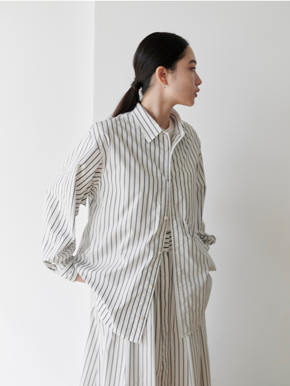 【予約商品・ノベルティ対象】ピマソロ スプリットワイドシャツ