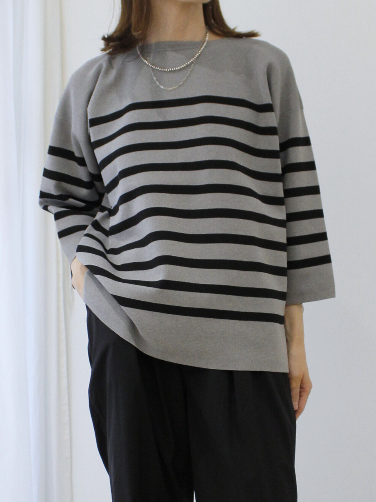 lelill レリル  limited KNIT  ハイテクワイドスリーブニット