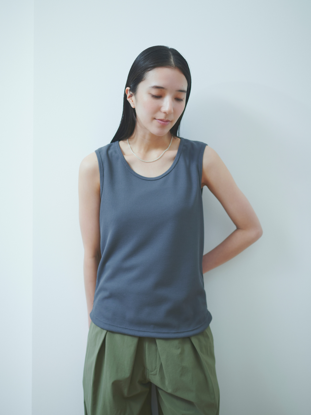 lelill レリル【日本製】ハイテクワッフルタンク
