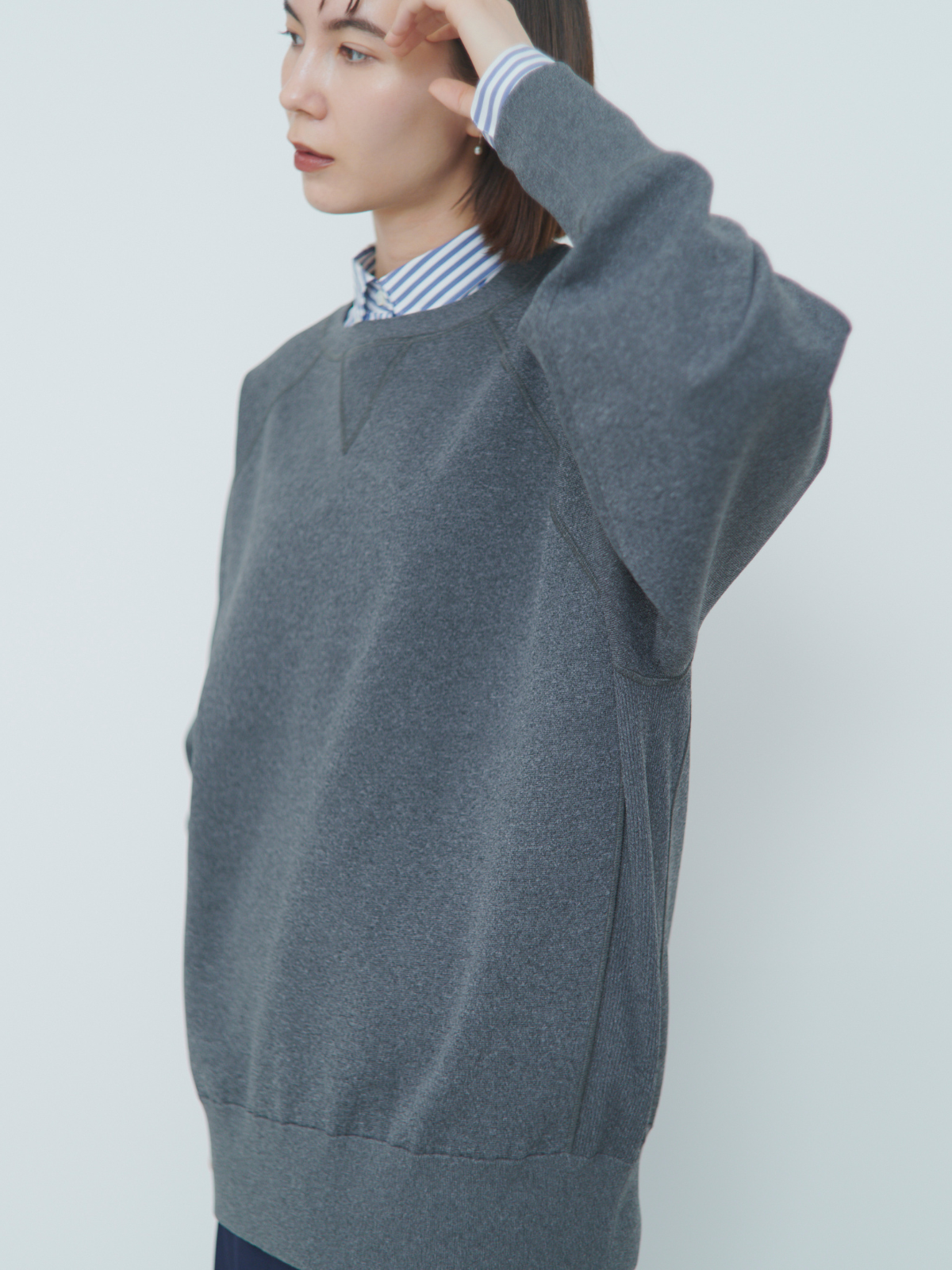 "NEW ARRIVAL" lelill レリル　THE HIGHTECH KNITSWEAT（ワイドシルエット）