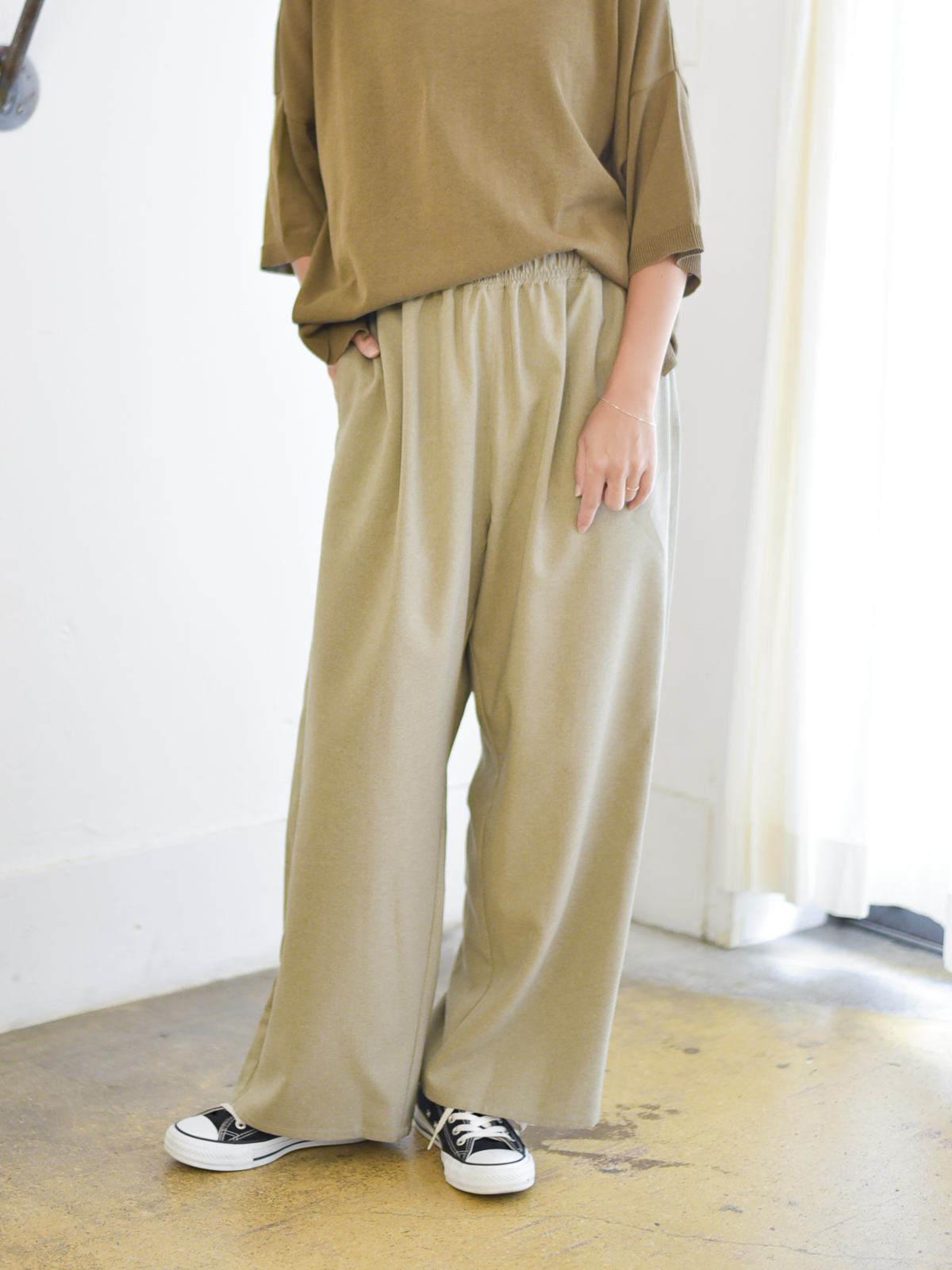 lelill レリル ハイテクイージーワイドPANTS