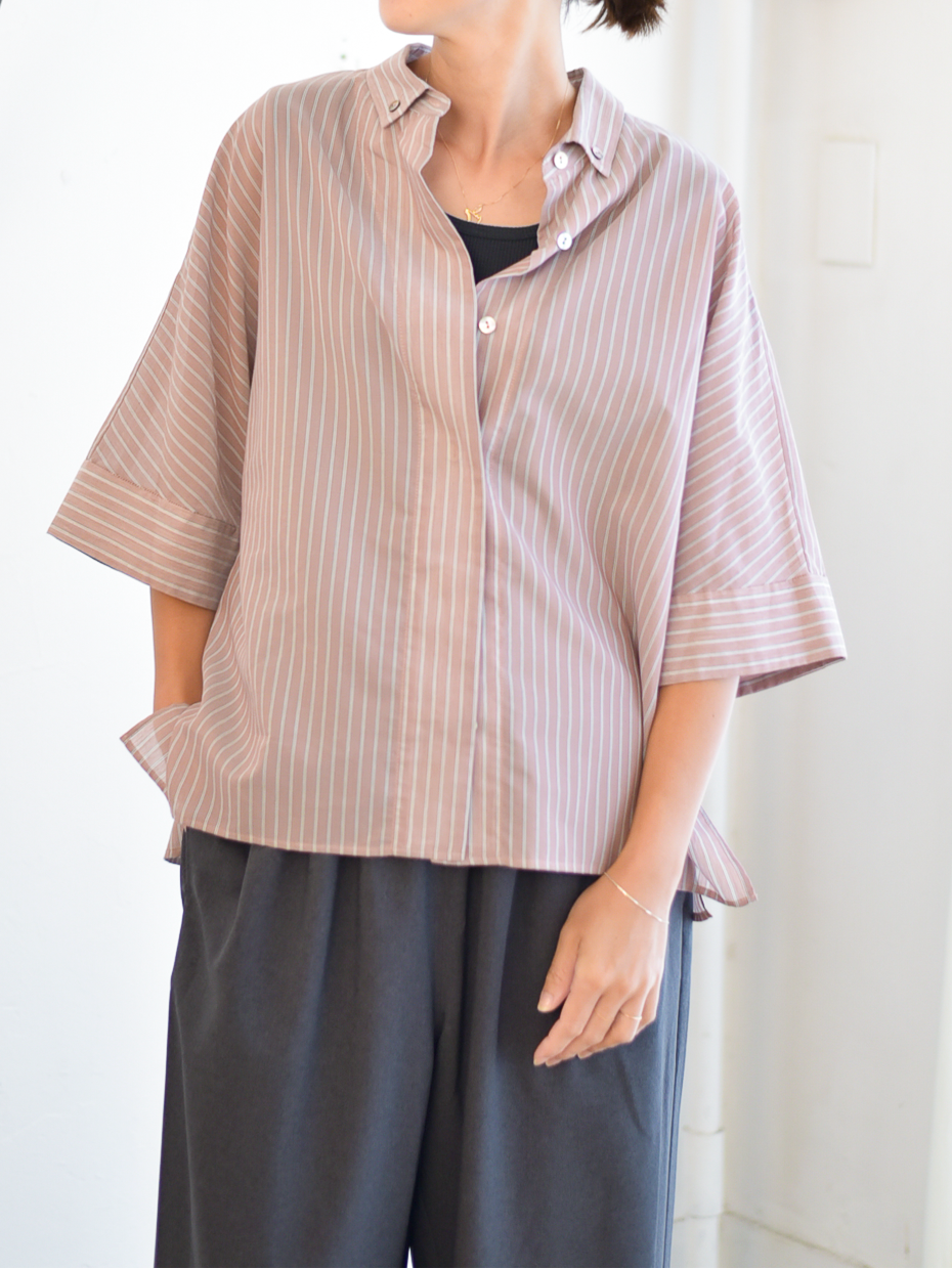 lelill レリル ボタンダウン スキッパーシャツ