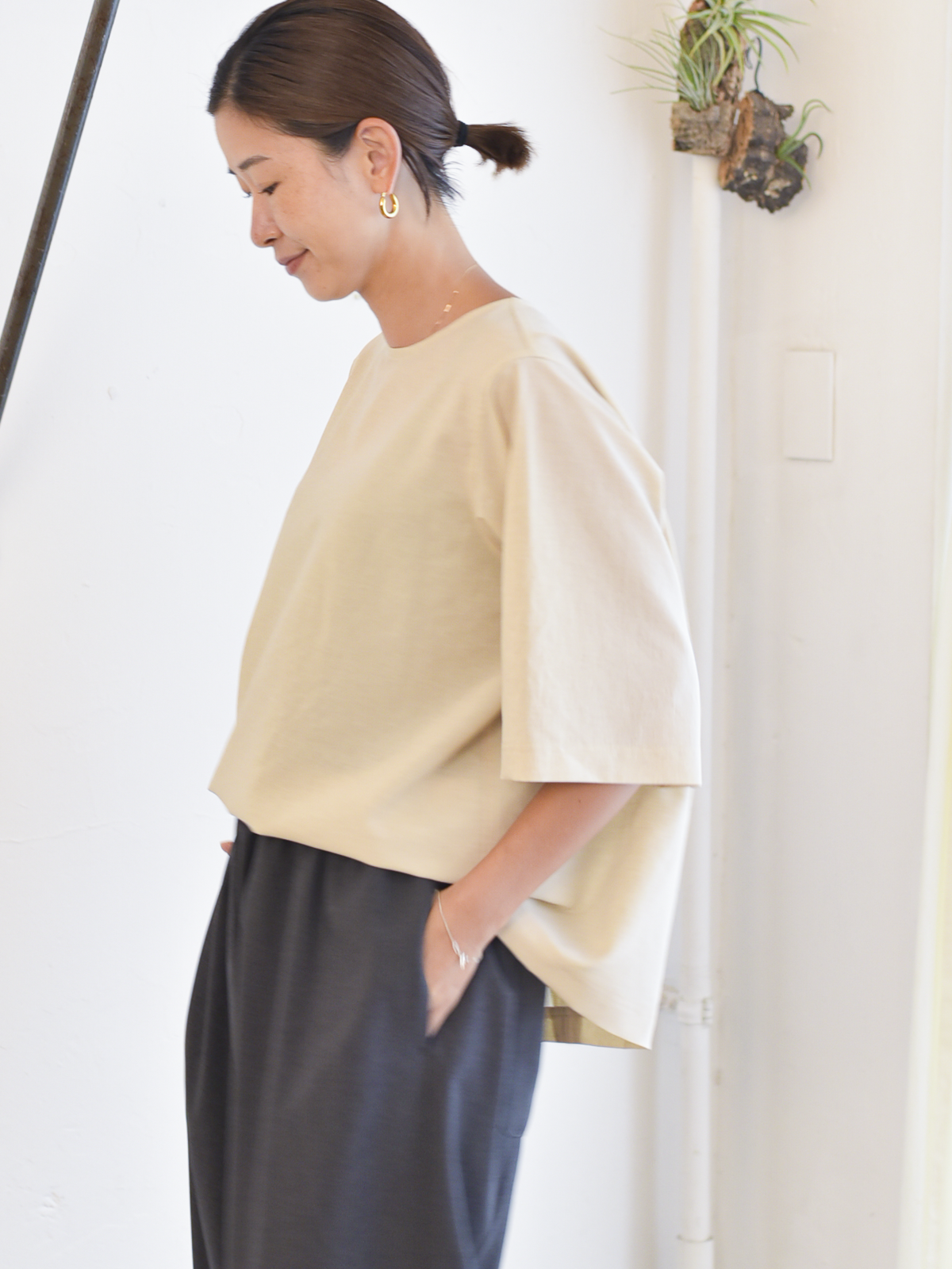 lelill レリル THE BASIC H/S BLOUSE