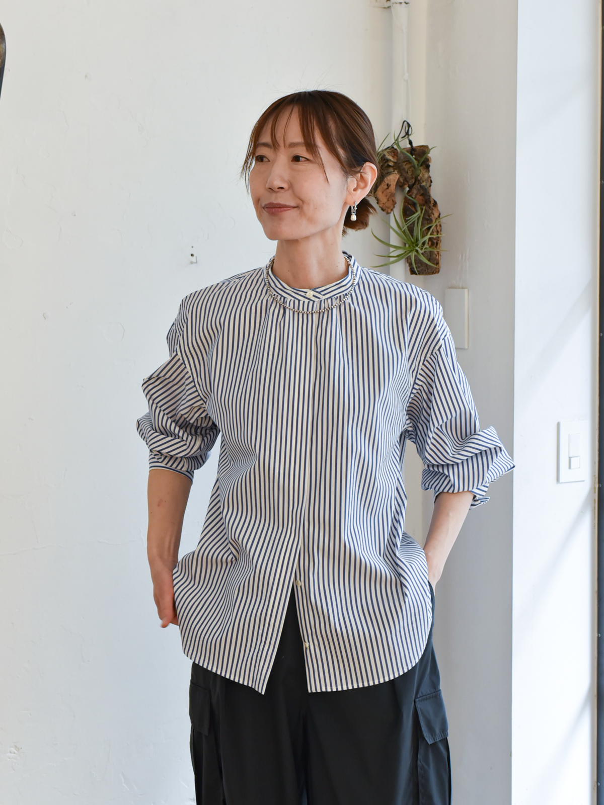 lelill レリル　ピマソロ スプリットブラウス