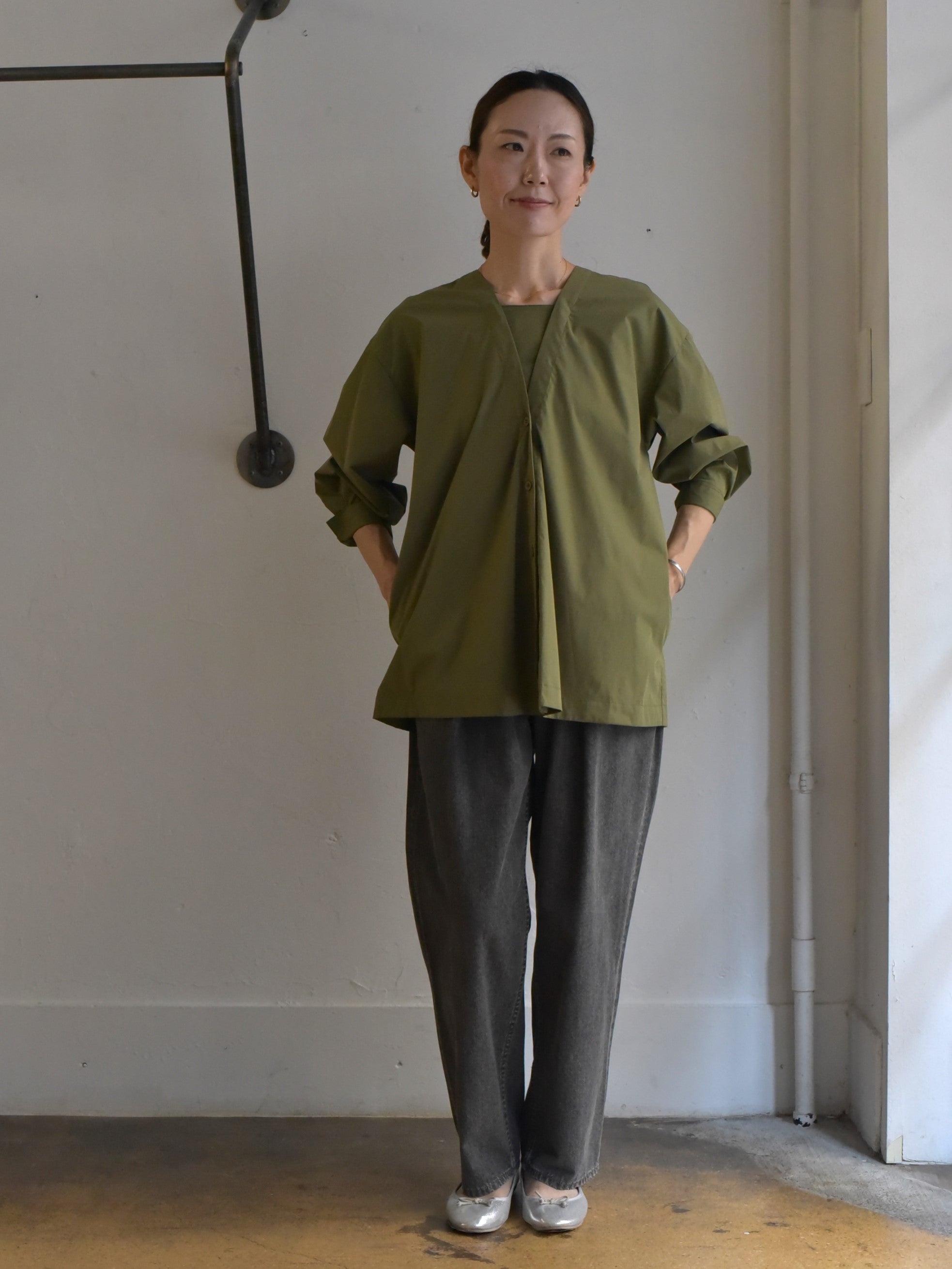 グレーラスト1点】lelill レリル トラウザーデニム TROUSER DENIM