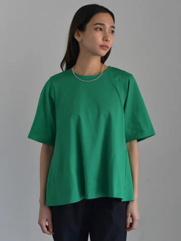 lelill レリル　【日本製】ハイテク タックフレアーTシャツ