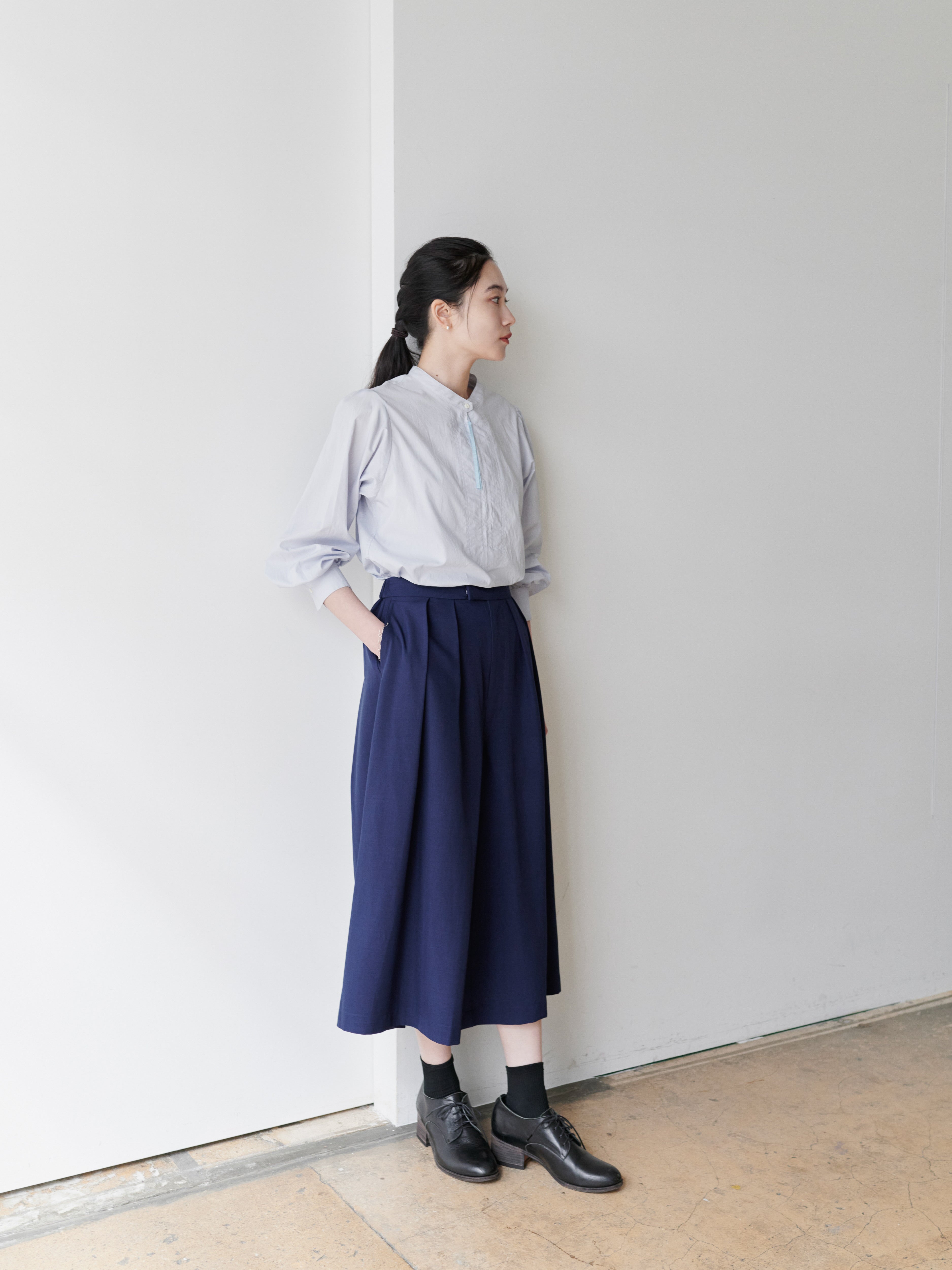 lelill レリル 2タックワイドキュロット