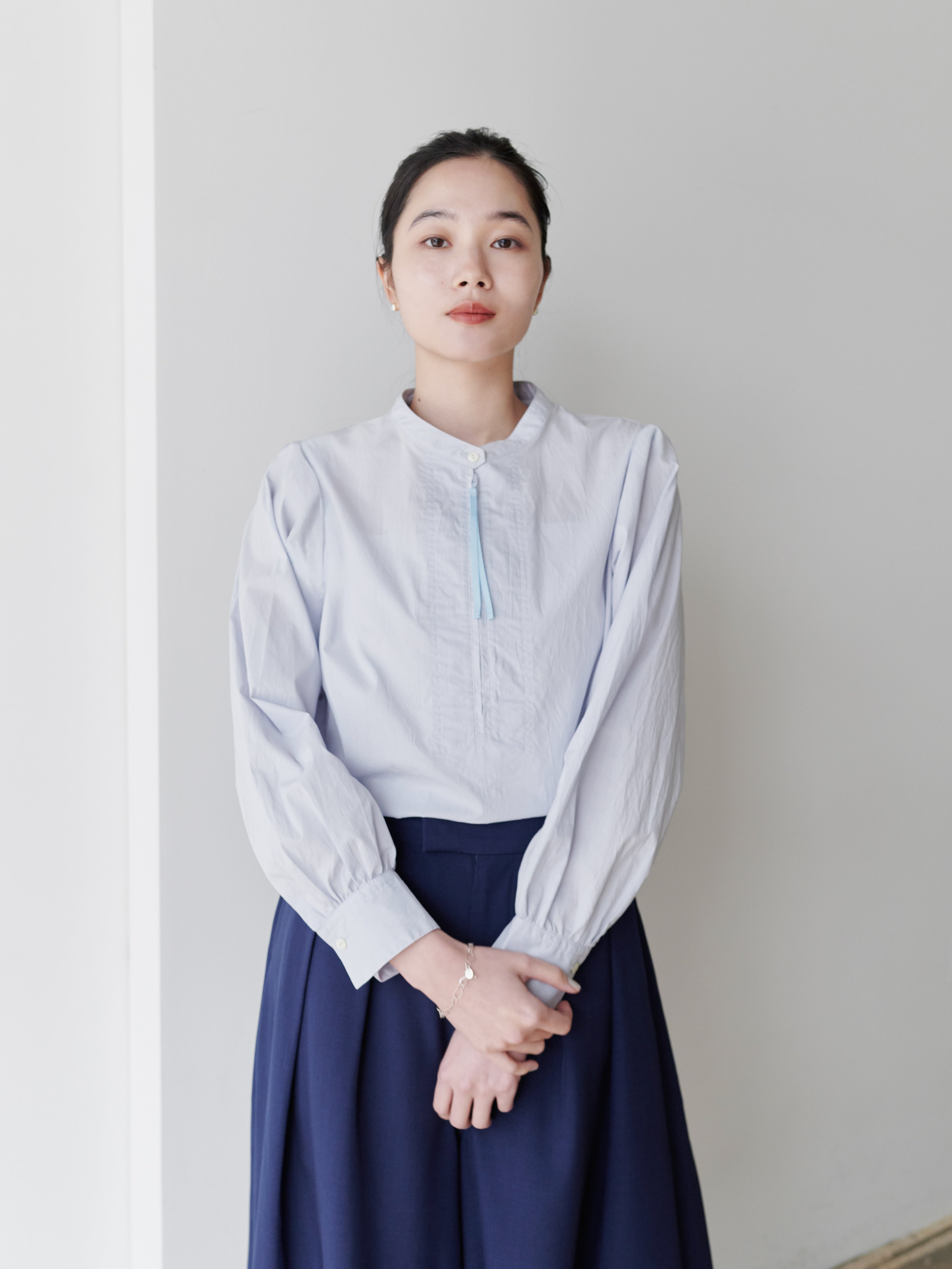 lelill レリル　ZIP P/O SHIRT