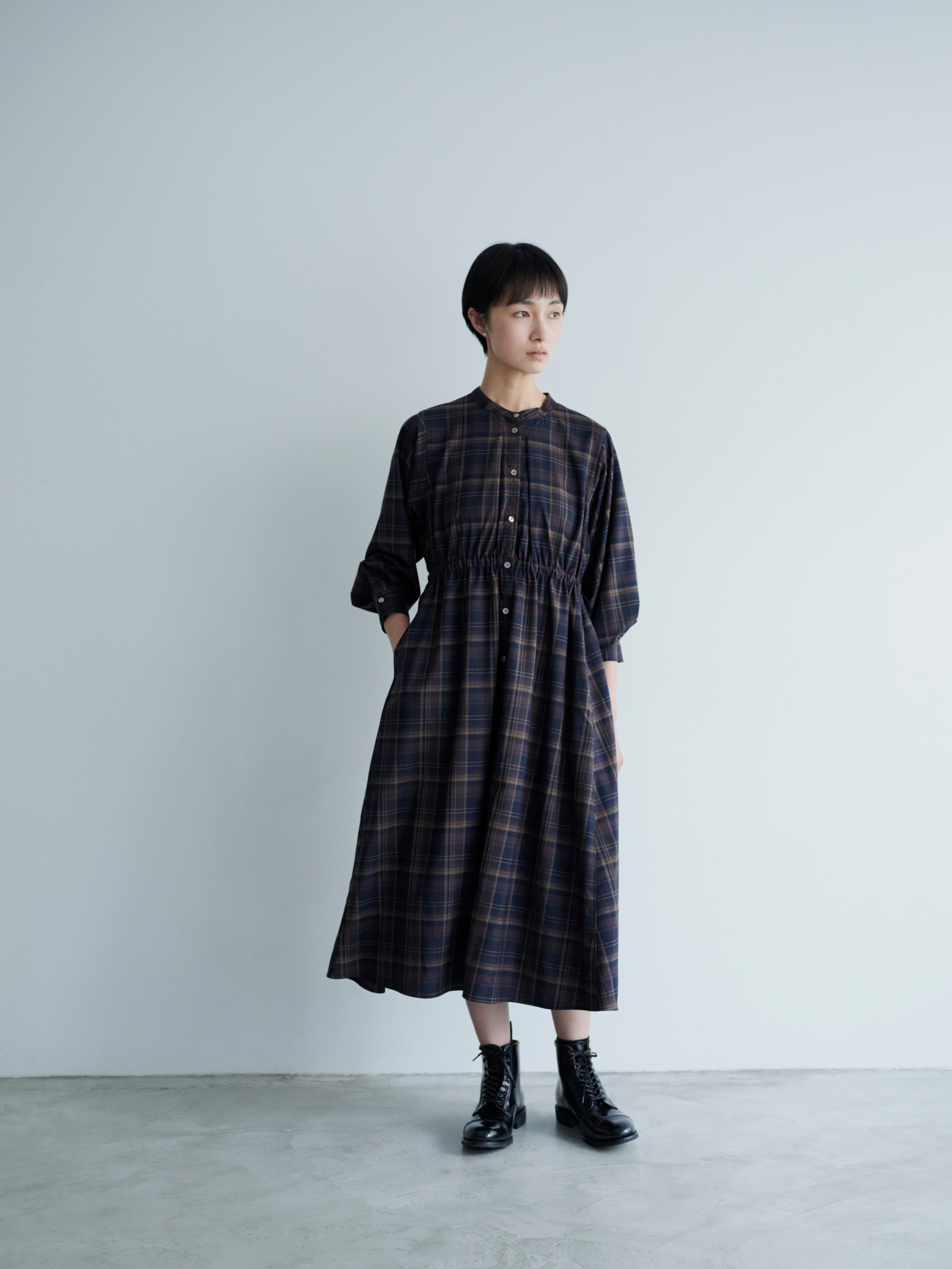 lelill レリル バックタックワンピース